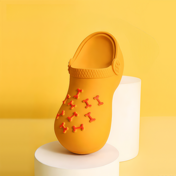 Natural Latex Squeaky Slipper Dog Toy - Dental Chewing Fun