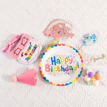 Kit Fête Jetable pour Anniversaire Chat/Chien - Chapeaux & Bavettes Instagrammables