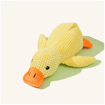 Jouet Canard Couineur pour Chat/Chien - Peluche Ultra-Résistante avec Son Amusant | Compagnon Interactif Anti-Stress | Coin-coin Rigolo